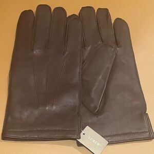 J.Crew Brand New NWT Men's Buttersoft Leather Gloves w/ Cashmere lining Sz Lg